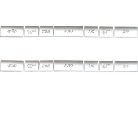 14x Dekorative Abdeckungen für die Klimaanlagenknöpfe der Mittelkonsole für Mercedes-Benz E-Klasse W212 C207 2009-2015 A (1/5)