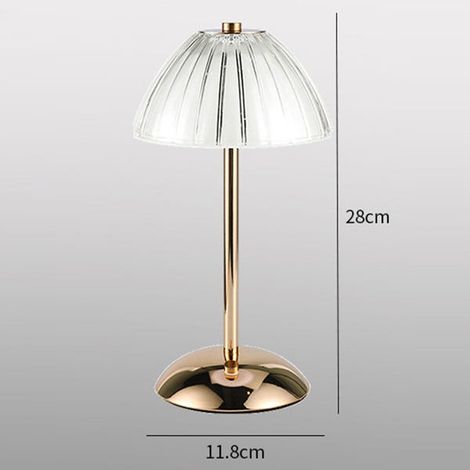 Lampada da scrivania USB dorata, illuminazione a 3 toni, dimmerazione continua, interruttore touch, lampada da scrivania decorativa, luce notturna, lampada da lettura (1/4)