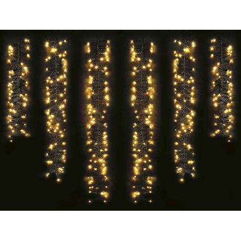 Luci Natalizie a Cascata Connettibili con 480 Led Bianco - Interno, Esterno (1/4)
