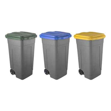 BIDONE PER RIFIUTI 80 lt - Colore giallo