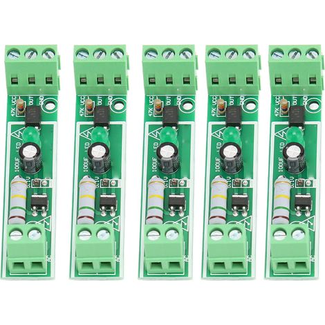 Module de détection de tension 220V AC 5 pièces, carte d'isolation optocoupleur 1 canal, support PLC. (1/5)
