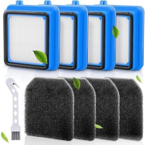 Filtre pour Aspirateur Electrolux, 4 Pièces de Remplacement de Filtre D'aspirateur pour Q6 Q7 Q8 WQ61 WQ71 WQ81(avec brosse de nettoyage) (1/5)