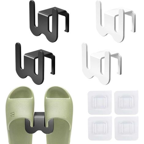 4-teiliges Wandschuhregal, Hängeschuhablage, Schuhorganizer, platzsparendes Schuhregal, für Eingangsbereich, Wohnzimmer, Badezimmer, Balkon, Flur