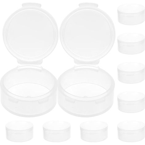 Caja de almacenamiento transparente de PP de 10 piezas con tapa para auriculares y accesorios (1/5)