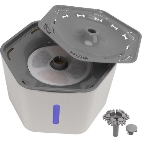 Fontaine à eau pour chat avec distributeur d'eau électrique USB et filtre pour animaux. (1/5)