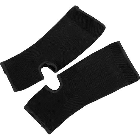 paire de protège-chevilles de sport pour Sanda, Muay Thaï, Boxe, Karaté, Taekwondo, noir, taille M