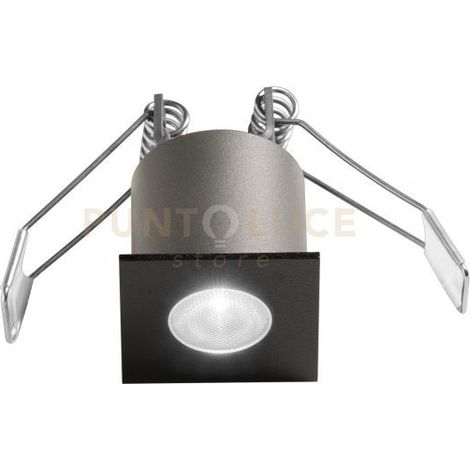 GFA1093C- FARETTO DA INCASSO ANTIABBAGLIO A LED 3000K 230LM 3W NERO QUADRATO