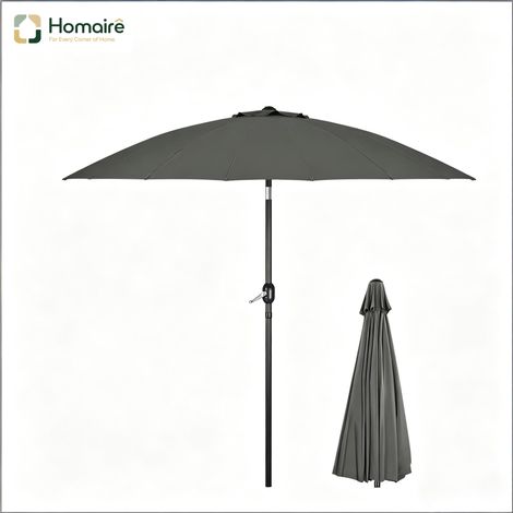 Grauer Metallschirm 167 x 273 x 261 cm HOMAIRE (1/5)