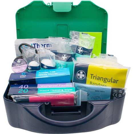 Scan First Aid Kit 1-25 Persons BSI Approved Polycarbonate Briefcase (1/3)