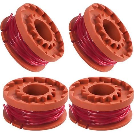 4 rouleaux, Ø 1,65 mm 3 m, compatible avec les tondeuses à gazon worx 20v wg180 / wg163 / wg175, bobine de rechange (1/4)