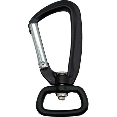 Aluminium Swivel Carabiner with 400kg Load Capacity, 360 Degree Swivel Carabiner for Dog Lead, Outdoor, Key Ring (1/5)