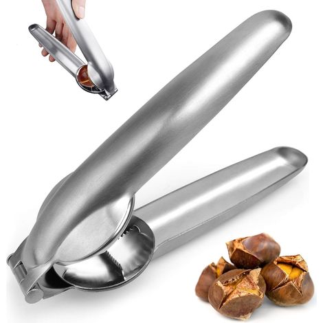 Cascahuete manual, herramienta metálica multifuncional para nueces, avellanas y frutos secos, fácil de usar. (1/4)