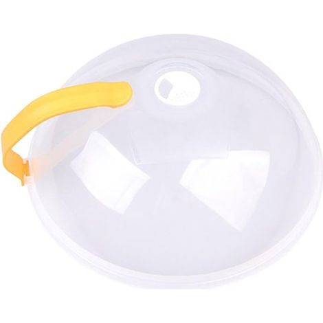 Tapa para microondas con asa (2 unidades) - Transparente antisalpicaduras  Cubierta protectora para microondas  Evita salpicaduras (1/5)