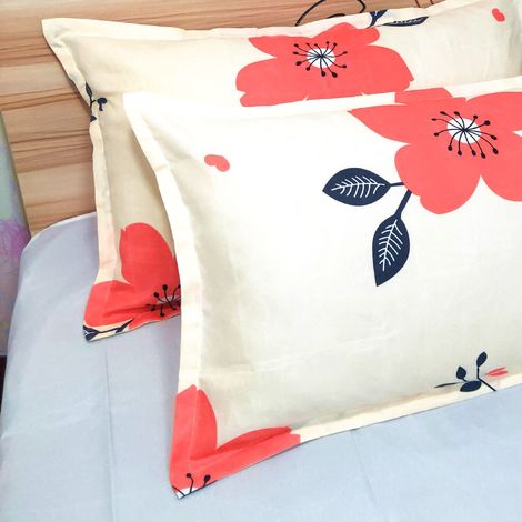 Taie d'oreiller en coton doux et confortable pour la famille et les amis, motif Sakura (1 pièce). (1/5)