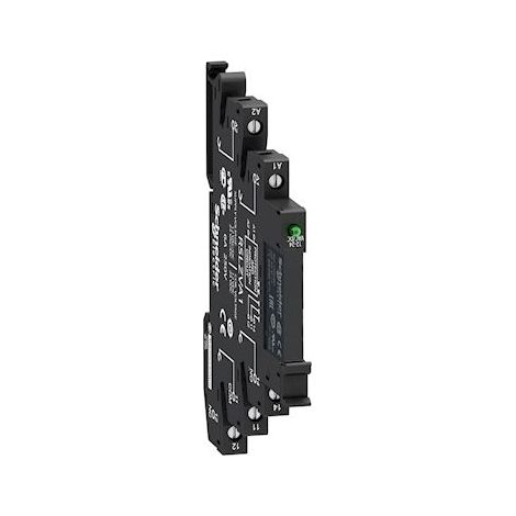 relais avec embase - zelio relay rsl - 6a - 1of - 48v dc - schneider electric rsl1pveu