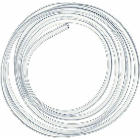 Tuyau en PVC souple transparent 2 mètres - diamètre intérieur 16 mm - pression 16 bars - flexible pour transfert de liquides et air (1/4)