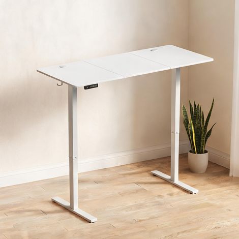 Bureau coloris blanc en panneau de particules 140 x 60 x 118 cm (1/5)