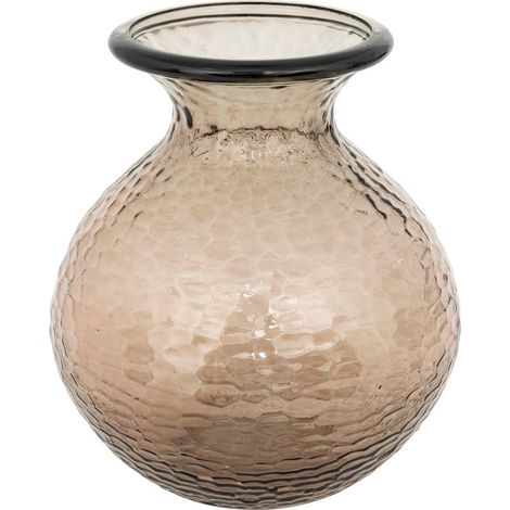 Vaso vetro martellato Alric brown H33 cm (1/2)