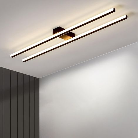 Lignaux LED pour plafonds, luminaires linéaires longs, 30W, éclairage d'ambiance, adaptés aux salons, chambres, couloirs, cuisines, éclairage discret (4000K)