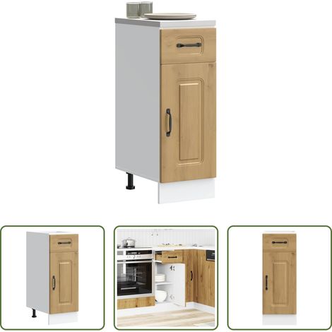 Holzwerkstoff - Küchenunterschrank Kalmar Artisan-Eiche Holzwerkstoff (1/5)