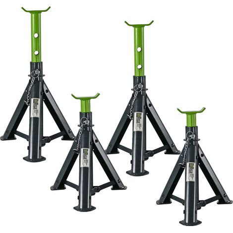 Unterstellbock 4 Stück, 2 Tonnen Traglast pro Stütze Höhe von 245 - 370 mm faltbar (1/5)