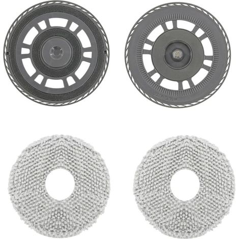 2 x Cleaning Pads with 2 x Replacement Holders Accessories for Dreame L10s Pro Ultra Heat, X40 Ultra, X40 Master, L40 Ultra, L20 Ultra, L20 Ultra (1/5)