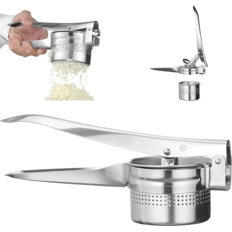 Prensa manual de acero para patatas, 270 x 100 x 95 mm (1/5)