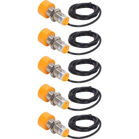 Capteur inductif de proximité IP65 non encastrable 5 pièces, interrupteur 2 fils normalement ouvert 10-30VDC, détecteur de présence industriel (1/5)