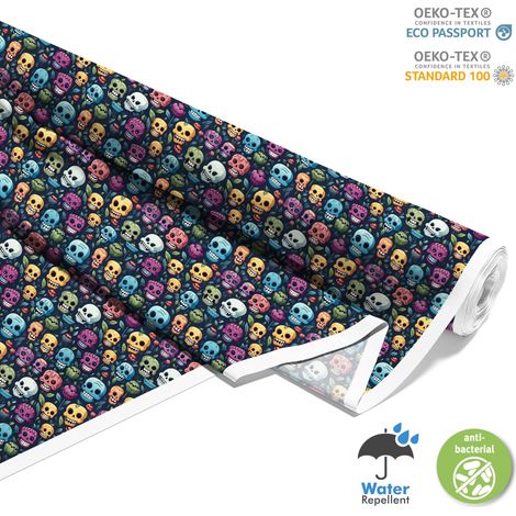 TESSUTI DECORATIVI PER ESTERNI OXFORD - Motivo Teschio I DX4715 (1/5)