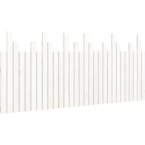 Tête de lit,Panneau décoratif murale Blanc 185x3x80 cm Bois massif de pin CFW1563482 (1/5)