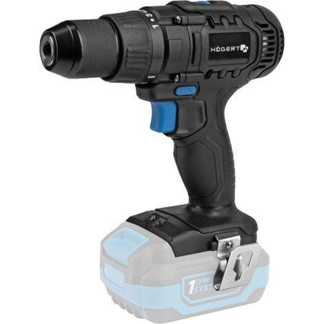 Perceuse-visseuse sans fil 18V, couple 50 Nm, mandrin Auto-Lock 13 mm, 21+1 réglages de couple, 2 vitesses, éclairage LED, engrenage métallique, sans batterie (1/5)
