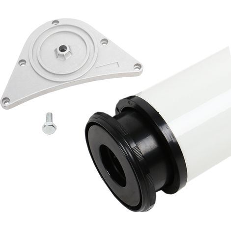 Tischbein Tischstütze ø 80mm Höhe 870 mm in Weiss Tischfuß Möbelfuss aus Metall (1/2)