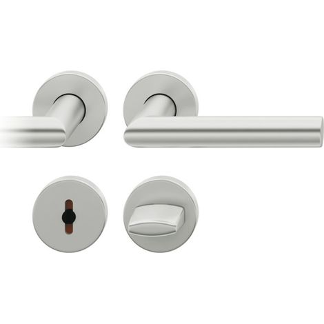 FSB ASL Badgarnitur 8mm R-WC 8mm Rundrosette max. 45°. TS 39-58mm Alu natur