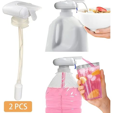 Distributeur electrique facile a utiliser pour boissons au refrigerateur pompe pour bouteilles de lait et boissons fraiches (1/5)