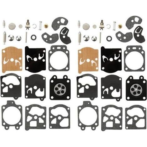 Lot de 2 Kit Réparation du Carburateur Joint Membrane Pour Walbro K10-WAT WA & WT Séries Stihl Husqvarna Poulan McCulloch Echo (1/2)