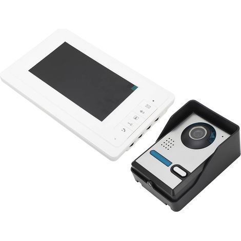 Video-Türsprechanlage mit kabelloser Türklingel, Gegensprechanlage, Monitor, Smart-Home-Kit, HD 7-Zoll-TFT-LCD-Bildschirm, 100–240 V Wechselstrom, EU-Stecker (1/5)