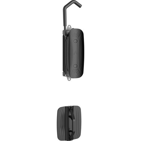 Wiltec Portabici da muro 8,2 x 25 x 18,5 cm, max 30 kg, supporto universale verticale per bicicletta, gancio da muro per bicicletta in acciaio verniciato a polvere