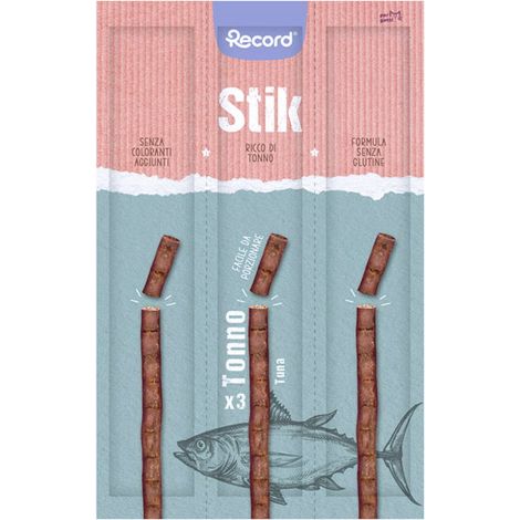 Stik für Katzen reich an Thunfisch mit Taurin ohne Gluten und ohne Farbstoffe leicht zu portionieren 30 Packungen zu je 3x6g