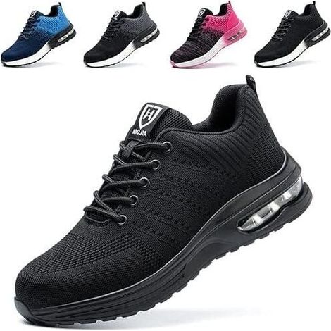 Chaussures de sécurité légères 43 – Antidérapantes avec semelle en Kevlar – Norme 200 joules – Confort optimal pour chantiers humides (1/5)