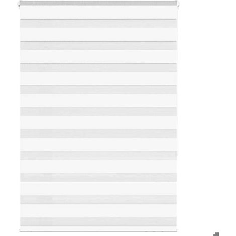 4014757 Store zèbre blanc 110x150 cm largeur du tissu 105,9cm polyester (1/5)