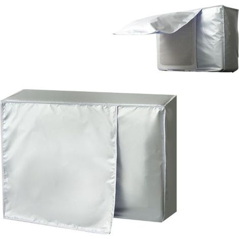 Funda protectora para aire acondicionado - con cubierta de ventilación - para unidades exteriores de aire acondicionado - Impermeable - 75 x 26 x 57 cm (1/5)