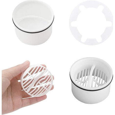 Filtre à Cheveux + Tube Plongeur de Douche Anti Odeur Anti Blocage Filtre Cheveux Douche et Tube Plongeur Accessoire Universel pour Siphon de Sol de Salle de Bain Tubes Plongeurs (1/5)