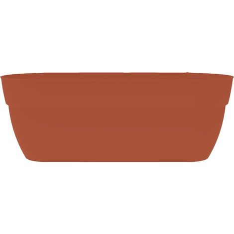 Jardinière basse OSAKA Orange Terre Battue, 77,3 x 30,7 x 25,9 cm, 38 L - EDA (1/2)