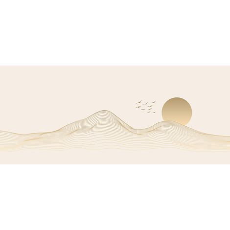 Papier peint panoramique - Paysage Design - 130 cm x 56 cm (1/2)
