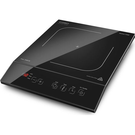 CASO Maitre 2400 - Piastra di cottura a induzione mobile, SmartControl su 12 livelli, 60-240°C, timer fino a 180 minuti, pentole fino a 26 cm, 2400 Watt, in vetroceramica (1/3)