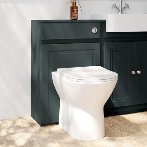 Orbit Classica Traditional Back to Wall WC Unit 500mm Wide - Charcoal Grey (1/5)