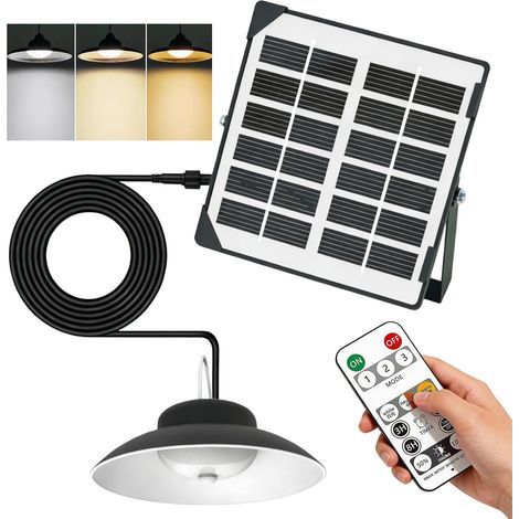 Solar-Pendelleuchte für den Außenbereich, Solarleuchten für den Außenbereich, 3 Farbtemperaturen, Solar-Pendelleuchten mit Fernbedienung, Solarleuchte für den Außenbereich, hängende Solarleuchte (1/5)