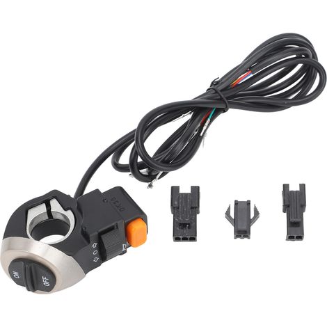 Interrupteur d'alimentation avec cordon 1,5m pour scooter électrique KUGOO M4, diamètre tube 22mm