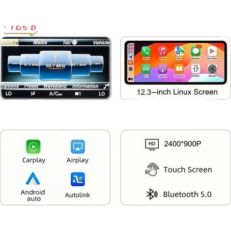 Pantalla táctil multimedia, compatible con Mercedes Benz Clase A W176 CLA C117 X156 2016-2018, integración inalámbrica de smartphone, compatibilidad con Android Auto, Clase C NTG5.0