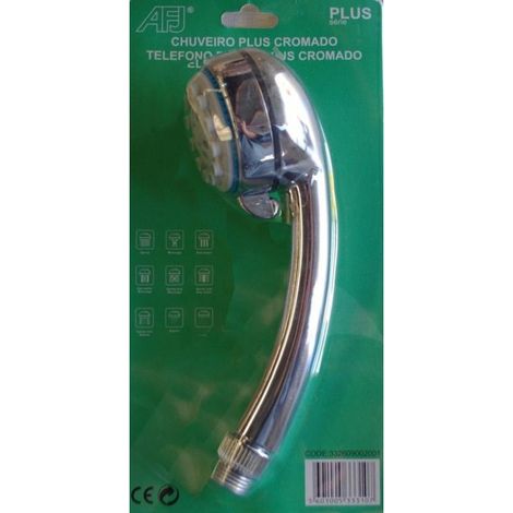 FPLUS mango ducha 6 posiciones , Mango ducha de 6 posiciones para distintos tipos de chorros en plastico abs cromado.